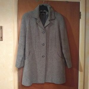 London Fog Wool Coat Size 14